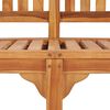 vidaXL Banc de jardin en forme de banane 151 cm Teck solide