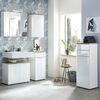 Germania Armoire murale de salle de bain GW-Pescara Blanc et ch&ecirc;ne