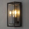 KONSTSMIDE Applique murale Brindisi Verre Noir mat