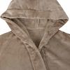vidaXL Peignoir avec capuche Camel m Flanelle