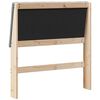 vidaXL T&ecirc;te de lit capitonn&eacute;e Gris fonc&eacute; 90 cm Pin massif