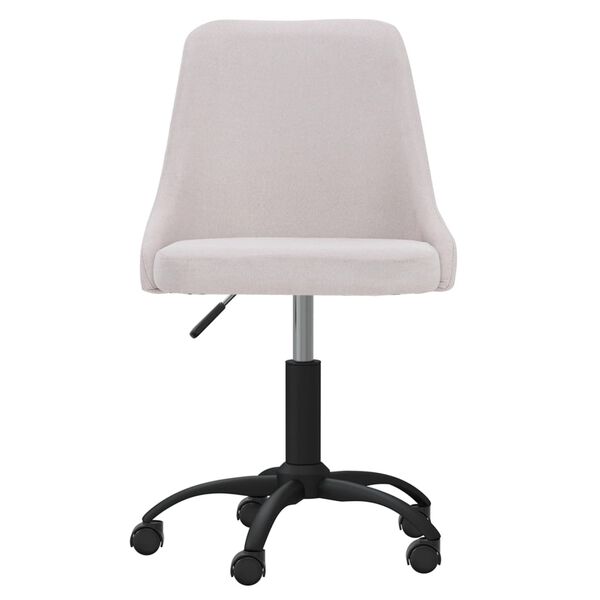 vidaXL Chaises pivotantes &agrave; manger lot de 6 cr&egrave;me tissu