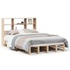 vidaXL Lit biblioth&egrave;que sans matelas 140x200 cm bois massif