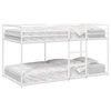 VidaXL Lit superpos&eacute; sans matelas blanc 90x200 cm acier