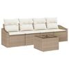 vidaXL Ensemble de Canap&eacute;s 5 pc Beige et cr&egrave;me 55 x 55 x 37 cm