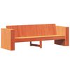 vidaXL Salon de jardin 2 pcs cire marron bois de pin massif