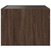 vidaXL Table basse avec LED infini chêne marron 40x40x30 cm