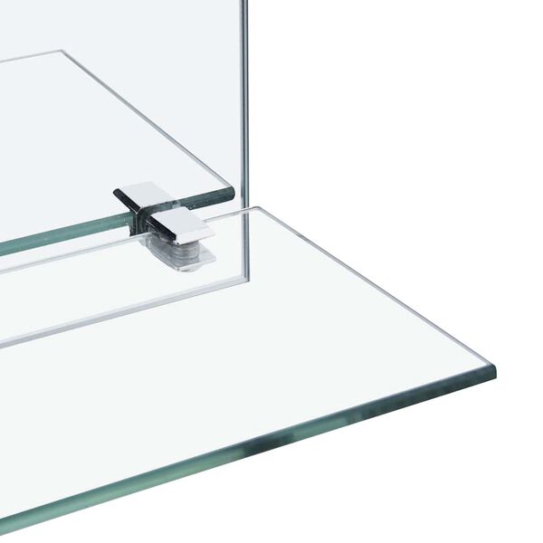 vidaXL Miroir mural avec &eacute;tag&egrave;re 30x30 cm Verre tremp&eacute;