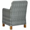 vidaXL Ensemble &agrave; manger de jardin 9 pcs Gris clair
