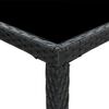 vidaXL Ensemble de bar de jardin 5 pcs et coussins R&eacute;sine tress&eacute;e Noir
