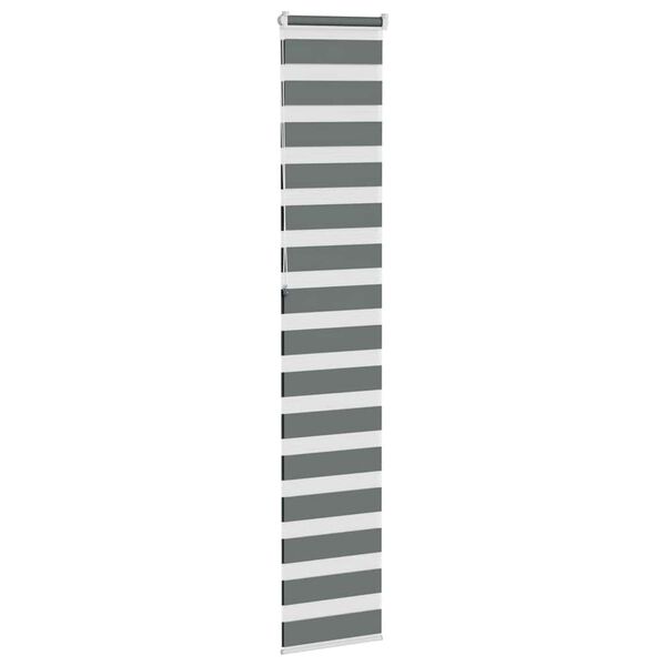 vidaXL Store z&egrave;bre gris fonc&eacute; largeur du tissu 45,9 cm polyester