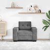 vidaXL Fauteuil gris fonc&eacute; 100x78x80 cm velours
