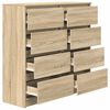 vidaXL Buffet chêne sonoma 100x35x99 cm bois d'ingénierie