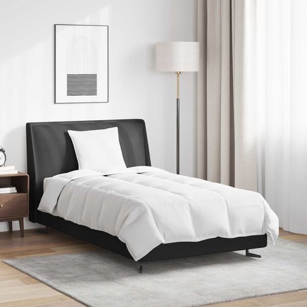 vidaXL Duvet d'&eacute;t&eacute; simple avec oreiller 2 pcs Blanc Plume de canard