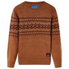 vidaXL Pull-over tricot&eacute; pour enfants cognac 116
