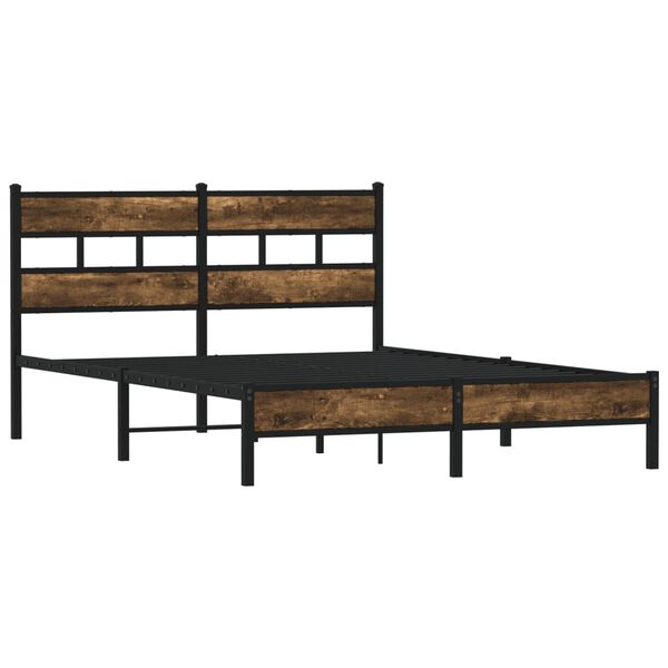 vidaXL Cadre de lit sans matelas avec tête de lit 137x190 cm