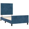 vidaXL Cadre de lit sans matelas bleu fonc&eacute; 80x200 cm velours