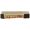 vidaXL Ensemble de canap&eacute;s d'ext&eacute;rieur 5 pc Naturel et Beige Polyester