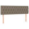 vidaXL T&ecirc;te de lit &agrave; LED Taupe 160x7x78/88 cm Tissu
