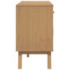 vidaXL Buffet OLDEN gris et marron 114x43x73,5 cm bois massif de pin