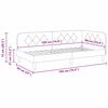 vidaXL Cadre de lit d'angle Gris clair 90 x 190 cm Velours