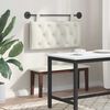 vidaXL T&ecirc;te de lit suspendue Cr&egrave;me 90 x 55 x 7 cm Velours