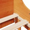 vidaXL Cadre de lit sans matelas cire marron 150x200cm bois pin massif