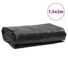 vidaXL B&acirc;che anthracite 1,5x2 m 650 g/m&sup2;