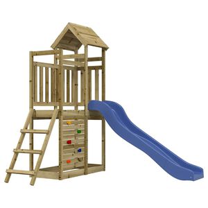 vidaXL Aire de jeux d'ext&eacute;rieur bois de pin impr&eacute;gn&eacute;