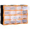 vidaXL Organisateur multi-tiroirs avec 16 tiroirs centraux 52x16x37 cm