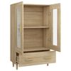 vidaXL Buffet haut Ch&ecirc;ne sonoma 70x31x115 cm Bois d'ing&eacute;nierie