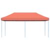 vidaXL Tente de f&ecirc;te Terre cuite 292 x 580 x 315 cm Tissu Oxford