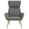 vidaXL Chaise de relaxation Gris fonc&eacute; Velours
