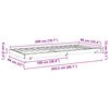 vidaXL Cadre de lit Cire marron 90 x 200 cm Bois de pin massif