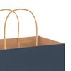 vidaXL Sacs en papier 50 pcs avec poign&eacute;es bleu 32x12x42 cm