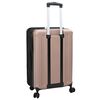 vidaXL Valise avec verrouillage dor&eacute; rose 43 x 27 x 66 cm Plastic ABS