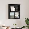 vidaXL &Eacute;tag&egrave;re &agrave; magazines avec &eacute;tag&egrave;re Ch&ecirc;ne noir 60 x 12 x 70 cm
