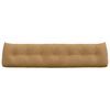 vidaXL Coussin de Dos Marron 200 x 24 x 50 cm Velours