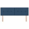 vidaXL T&ecirc;te de lit LED avec des lumi&egrave;res &agrave; LED Bleu 160 cm Polyester