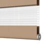 vidaXL Store z&egrave;bre marron sable largeur du tissu 55,9 cm polyester