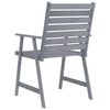 vidaXL Ensemble &agrave; manger de jardin 5 pcs Gris Bois d'acacia massif
