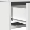 vidaXL Table de Toilette Blanc 50 x 41 x 140 cm Bois d'ing&eacute;nierie