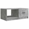 vidaXL Table basse Gris b&eacute;ton 90 x 50 x 37 cm Bois d'ing&eacute;nierie