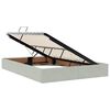 vidaXL Lit avec rangement et matelas Gris clair 140 x 190 cm Velours