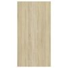 vidaXL Meuble TV mural Ch&ecirc;ne sonoma et blanc Bois d&rsquo;ing&eacute;nierie