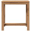 vidaXL Table de bar ch&ecirc;ne artisanal 102x50x103,5 cm bois d'ing&eacute;nierie