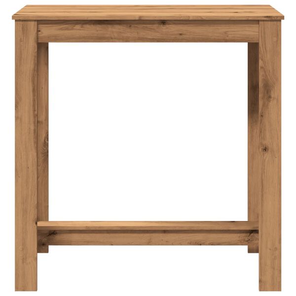 vidaXL Table de bar ch&ecirc;ne artisanal 102x50x103,5 cm bois d'ing&eacute;nierie