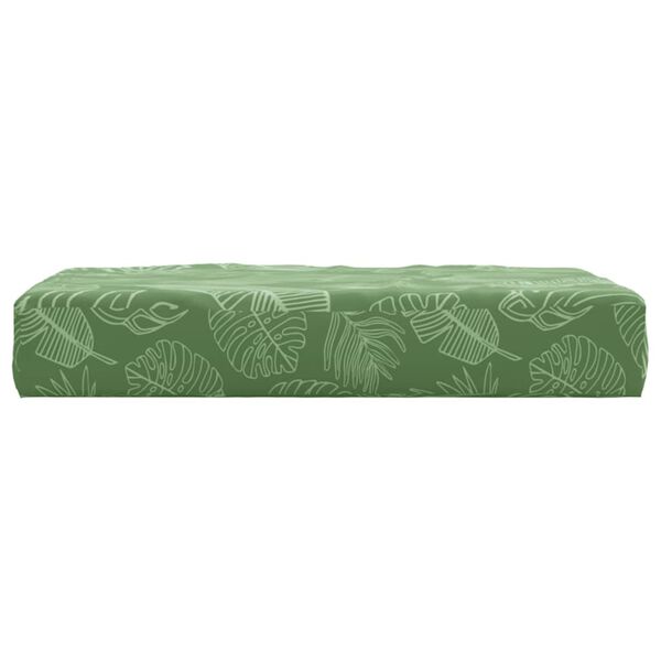vidaXL Coussin de palette &agrave; motif de feuilles 60x60x8 cm tissu