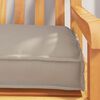 vidaXL Set de coussins de palette 2 pcs Taupe 180 x 40 x 8 cm