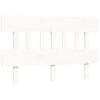 vidaXL Cadre de lit sans matelas blanc 120x200 cm bois massif